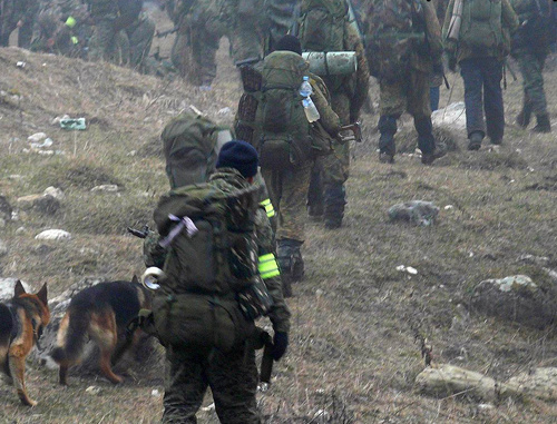 Спецоперация в Сунженском районе Ингушетии 28 марта 2011 г. Фото: "ГОЛОСИНГУШЕТИИ.РУ"