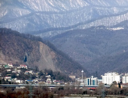 Сочи, вид из города на парк в районе Ореховских водопадов, 2012 г. Фото Светланы Кравченко для "Кавказского узла"