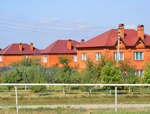 Дома репатриантов в ауле Мафэхабль Майкопского района. Адыгея, август 2012 г. Фото Олега Чалого для "Кавказского узла"