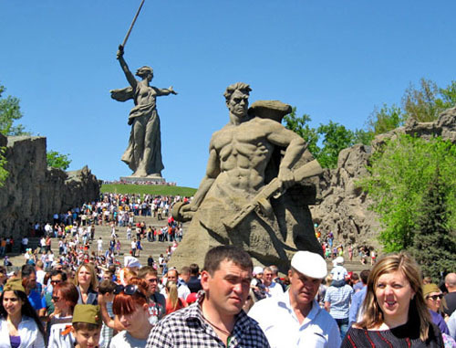 Мамаев Курган. Волгоград, 9 мая 2013 г. Фото Вячеслава Ященко для "Кавказского узла"