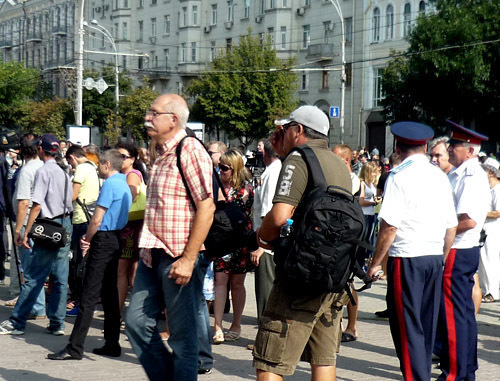 Митинг против коррупции и этнопреступности. Ростов-на-Дону, 18 августа 2013 г. Фото Олеси Диановой для "Кавказского узла"