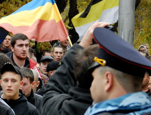 "Русский марш" в Волгограде 4 ноября 2013 г. Фото Татьяны Филимоновой для "Кавказского узла"