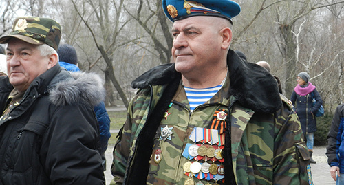 Участник митинга в Волгограде. Фото Татьяны Филимоновой для "Кавказского узла"