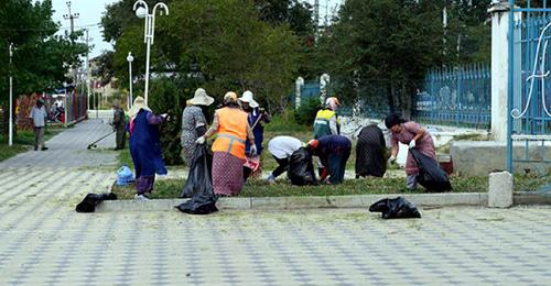 Сотрудницы клининговой компании в Махачкале. Фото Саида Вагабова https://chernovik.net