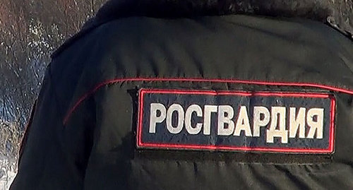 Надпись "Росгвардия" на верхней одежде. Фото http://rosgvard.ru/ru/news?page=7&pagesize=10&onHome=true