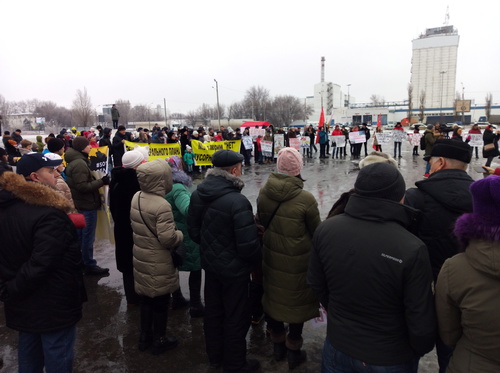 Митинг против строительства мусороперерабатывающего завода в Ростове-на-Дону, 22 декабря 2018 года. Фото Константина Волгина для "Кавказского узла"