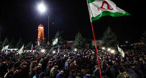 Участники митинга в Магасе. Октябрь 2018 года. Фото: REUTERS/Maxim Shemetov