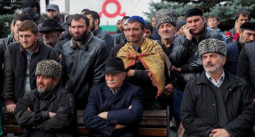 Участники митинга в Магасе. Фото: REUTERS/Maxim Shemetov