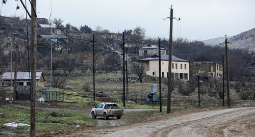 Дорога в село Талыш, декабрь 2020. Фото Азиза Каримова для "Кавказского узла"