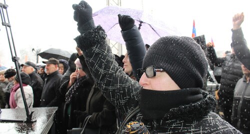 Протестная акция в Ереване  "Без Никола Армения". Фото Армине Мартиросян для "Кавказского узла"