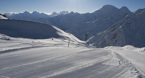 Склон на курорте "Эльбрус". Фото пресс-службы курорта http://www.5642-elbrus.ru/