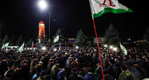 Протестная акция в Магасе. Октябрь 2018 года. Фото: REUTERS/Maxim Shemetov