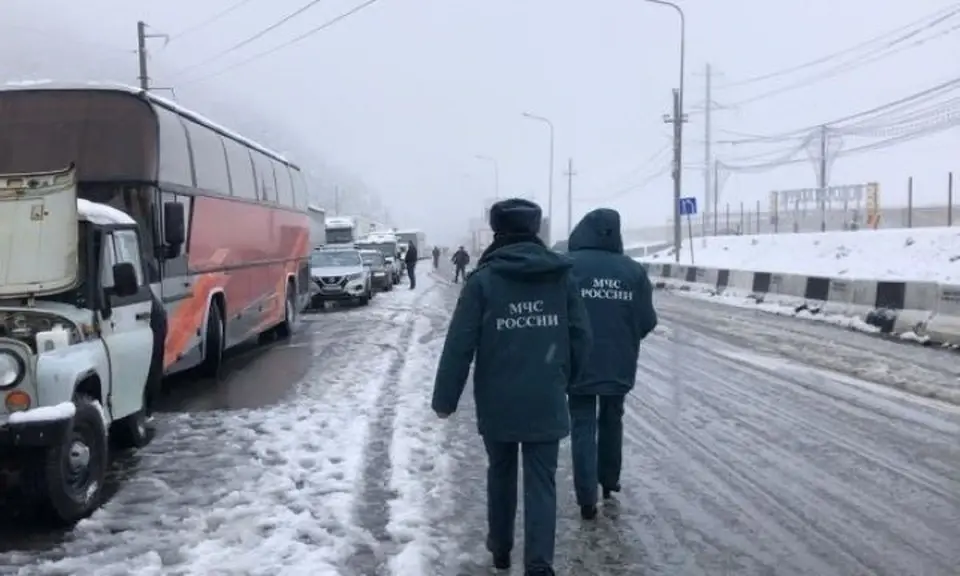 Военно-Грузинская дорога. Фото: пресс-служба ГУ МЧС по Северной Осетии