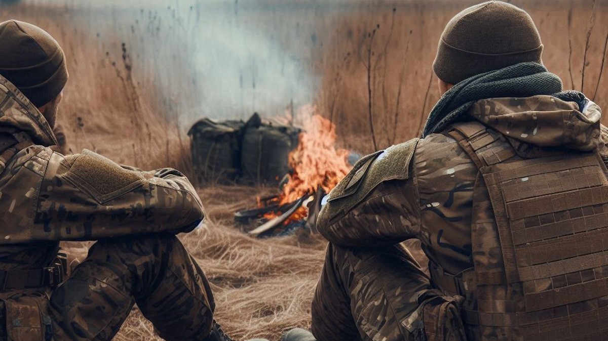 Военные на СВО. Иллюстрация создана "Кавказским узлом" с помощью ИИ в программе Photoshop